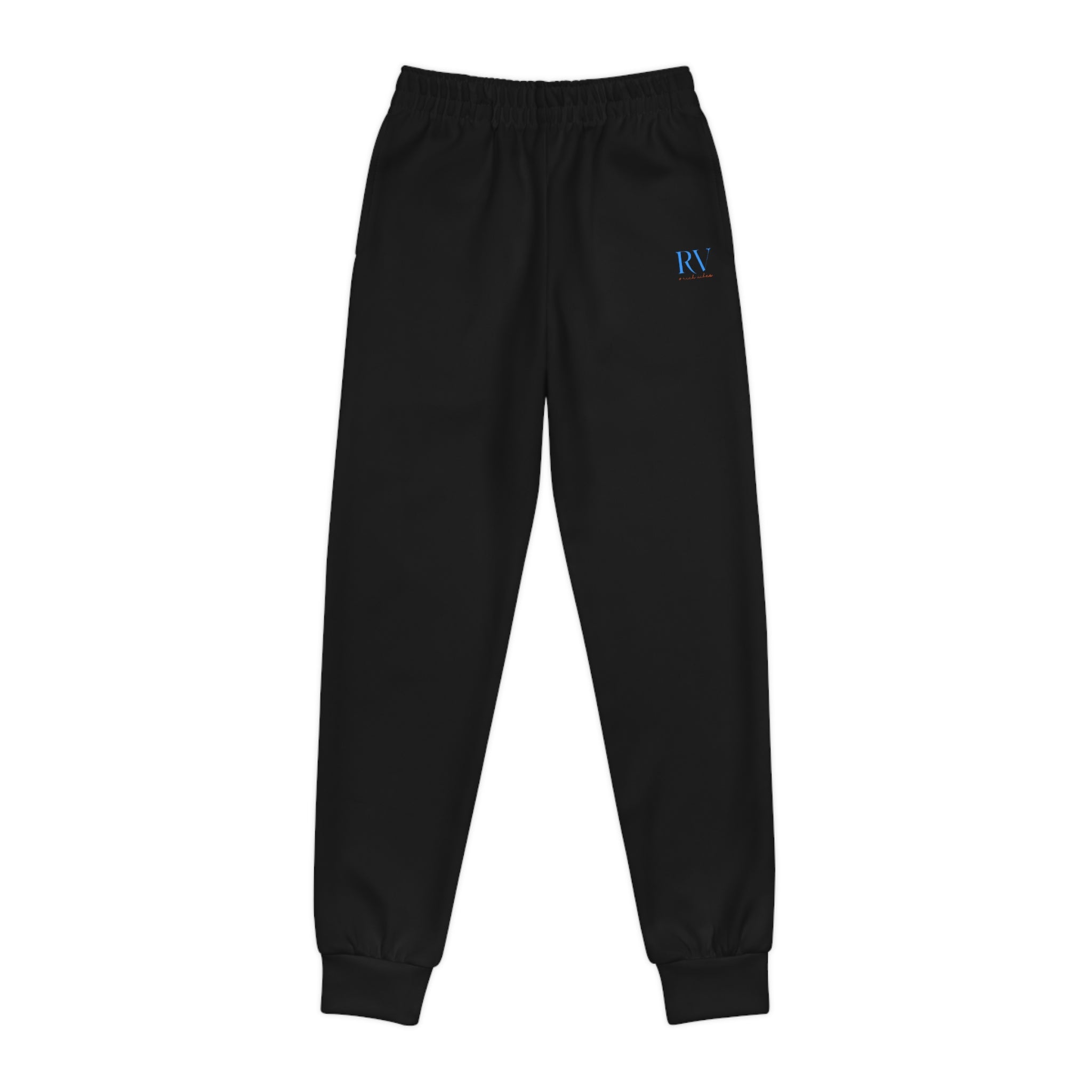 Rich Vibes RV Palm Tree Black - Youth Joggers (AOP)